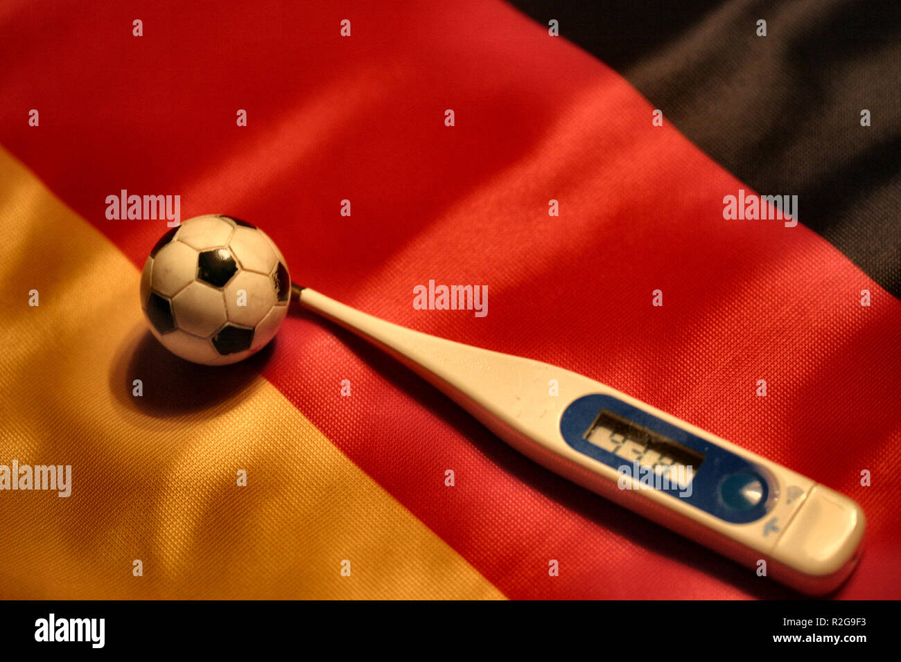 Deutschland im Fußballfieber Stockfoto