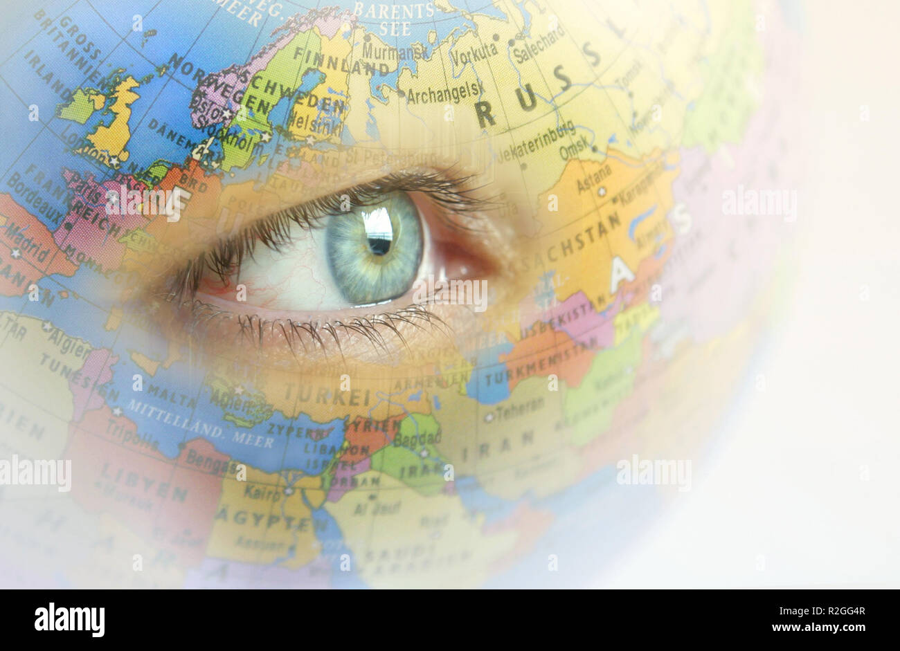 Globale Ansicht Stockfoto