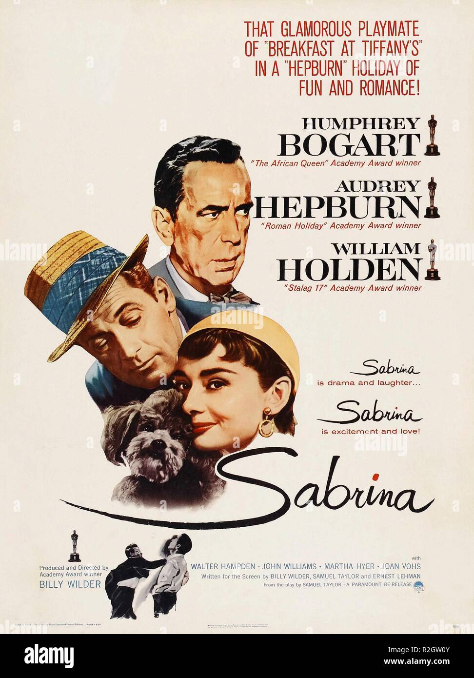 Sabrina Year: 1954 USA Regie: Billy Wilder Filmplakat (USA) Stockfoto