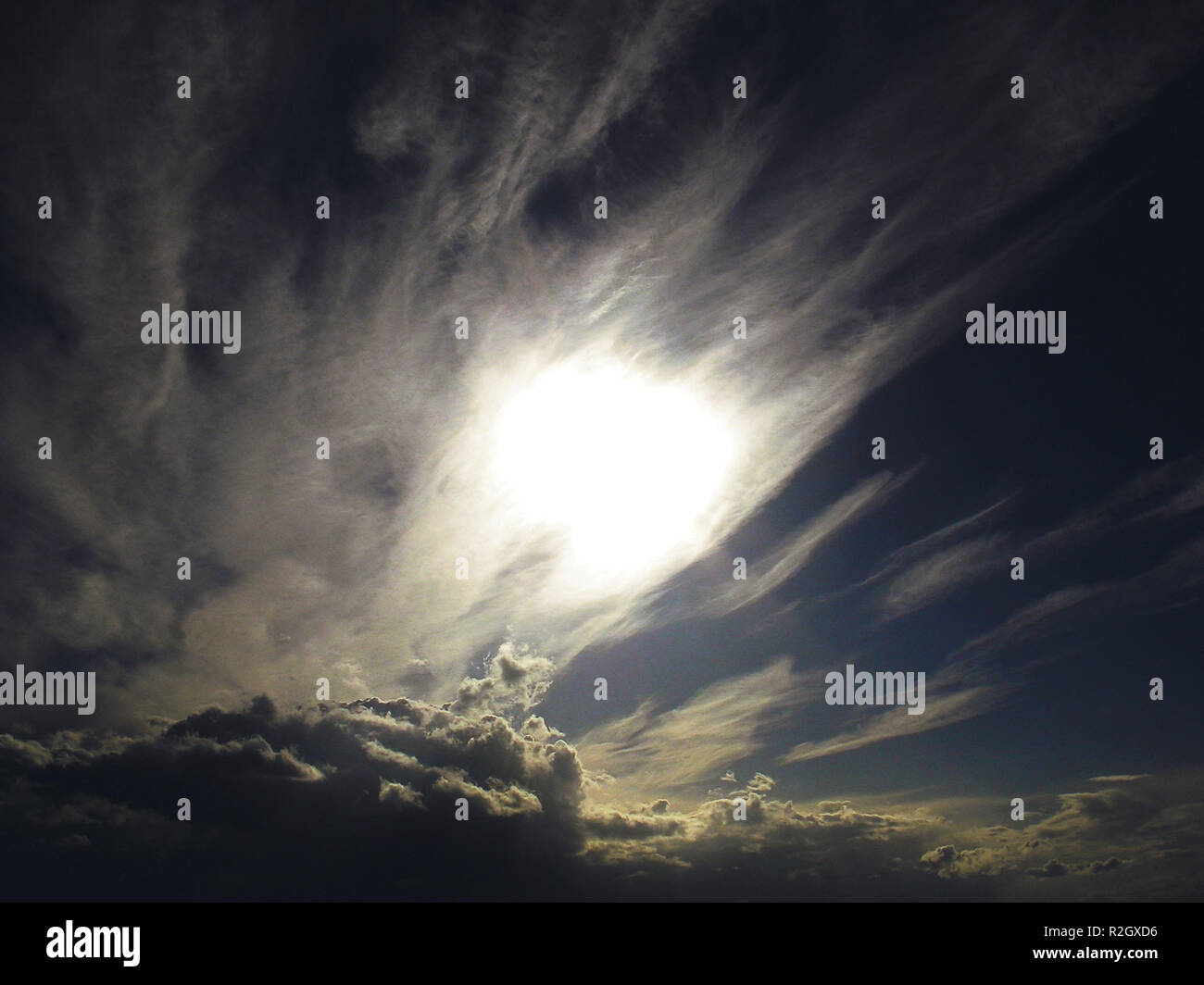 ... Sturm kommt auf... Stockfoto