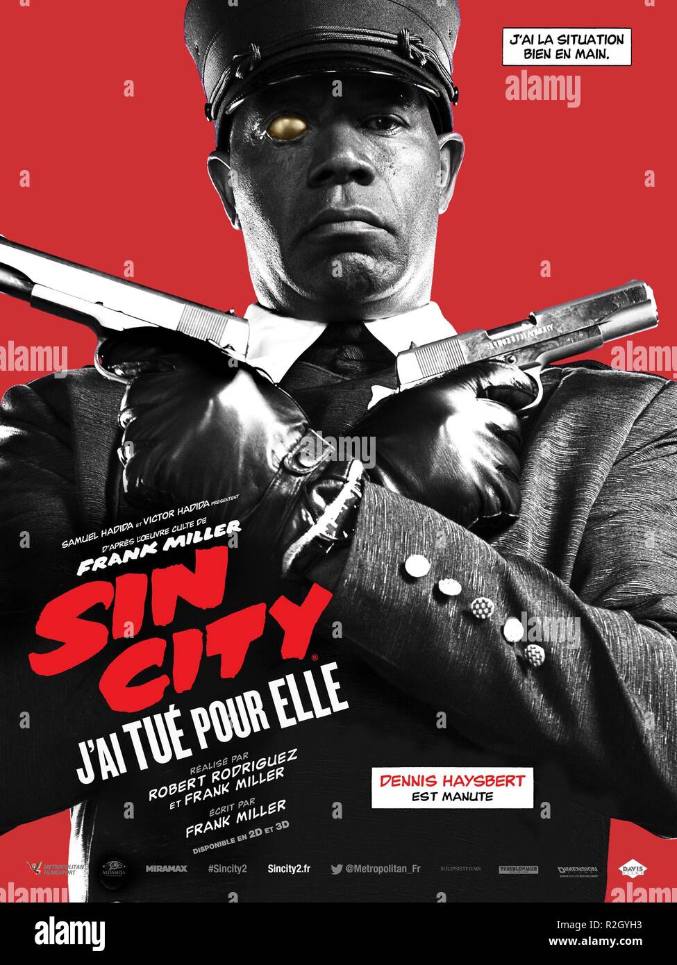 Frank Millers Sin City: A Dame zu töten für Jahr: 2014 USA Regie: Frank Miller, Robert Rodriguez Dennis Haysbert Movie Poster (Fr) Stockfoto