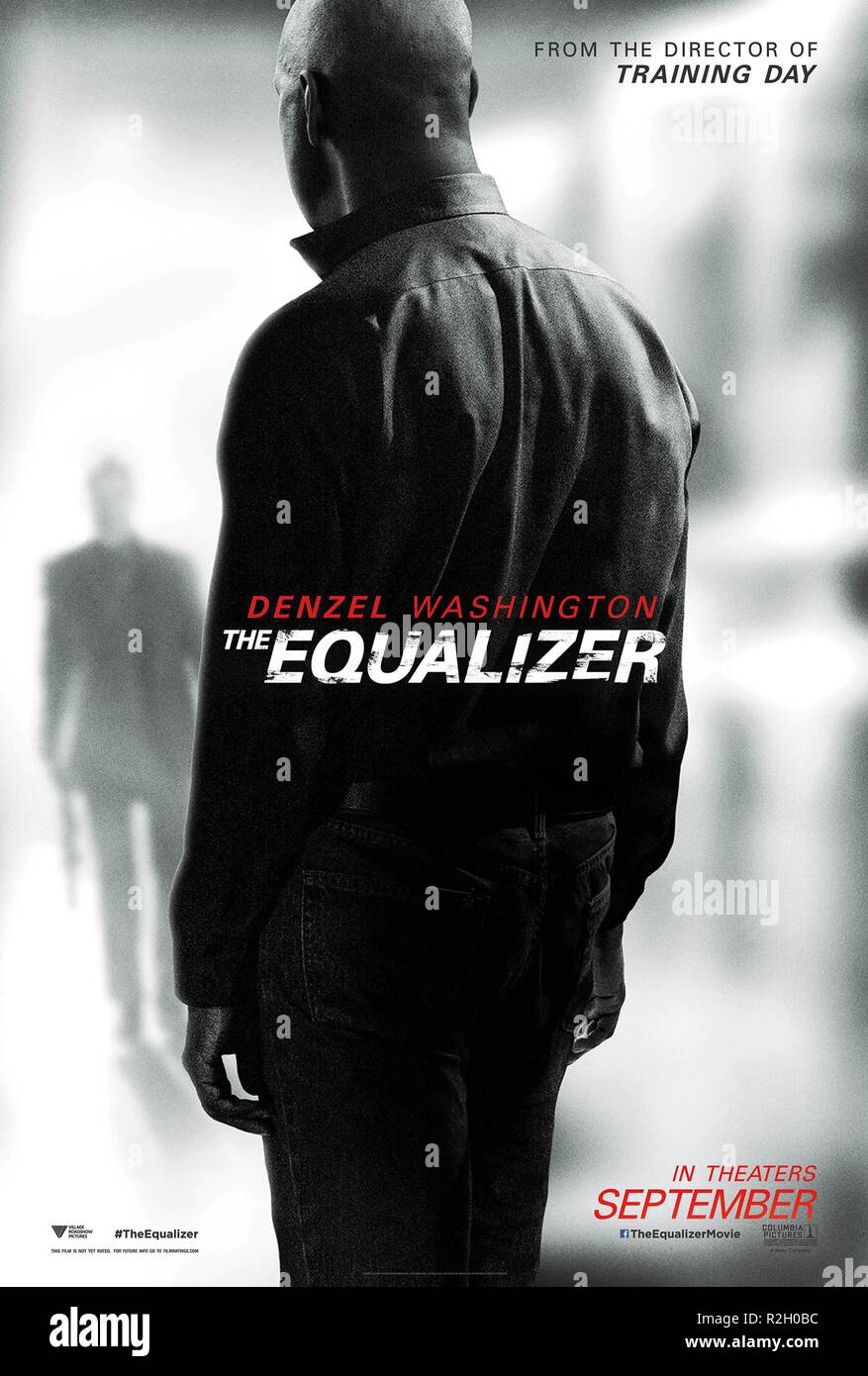 Der Equalizer Jahr 2014 USA Regie: Antoine Fuqua Denzel Washington Filmplakat (USA) Stockfoto