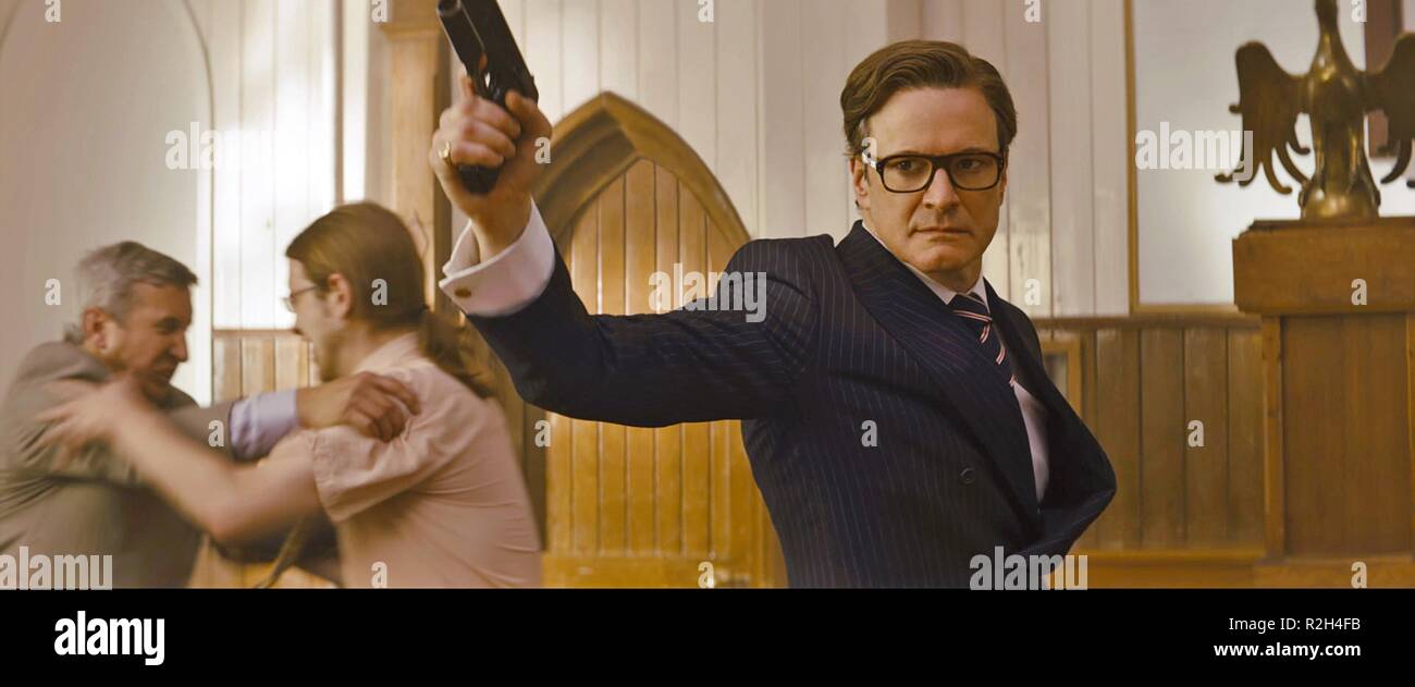 Kingsman: Der Geheimdienst Jahr: 2014 Großbritannien Regie: Matthew Vaughn Colin Firth Stockfoto