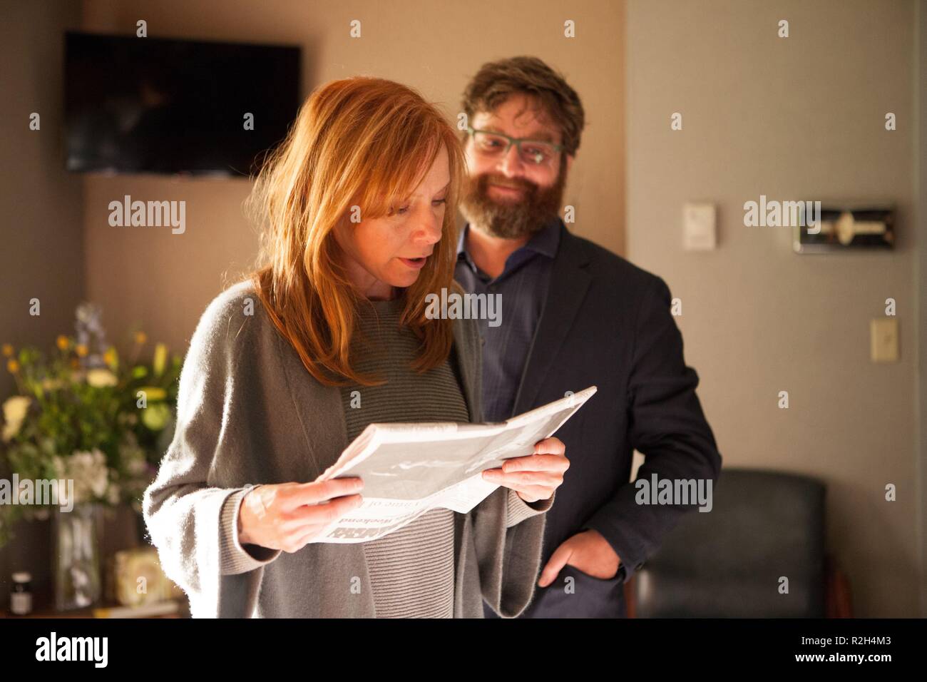 Birdman Jahr: 2014 USA/Kanada Regie: Alejandro Gonzalez Inarritu Amy Ryan, Zach Galifianakis Oscar bester Film 2015 Stockfoto