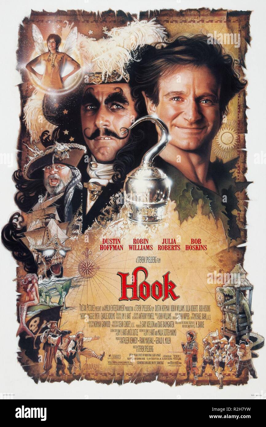 Haken Annee: 1991 USA Realizateur: Steven Spielberg Dustin Hoffman, Robin Williams Film Poster (USA) Stockfoto