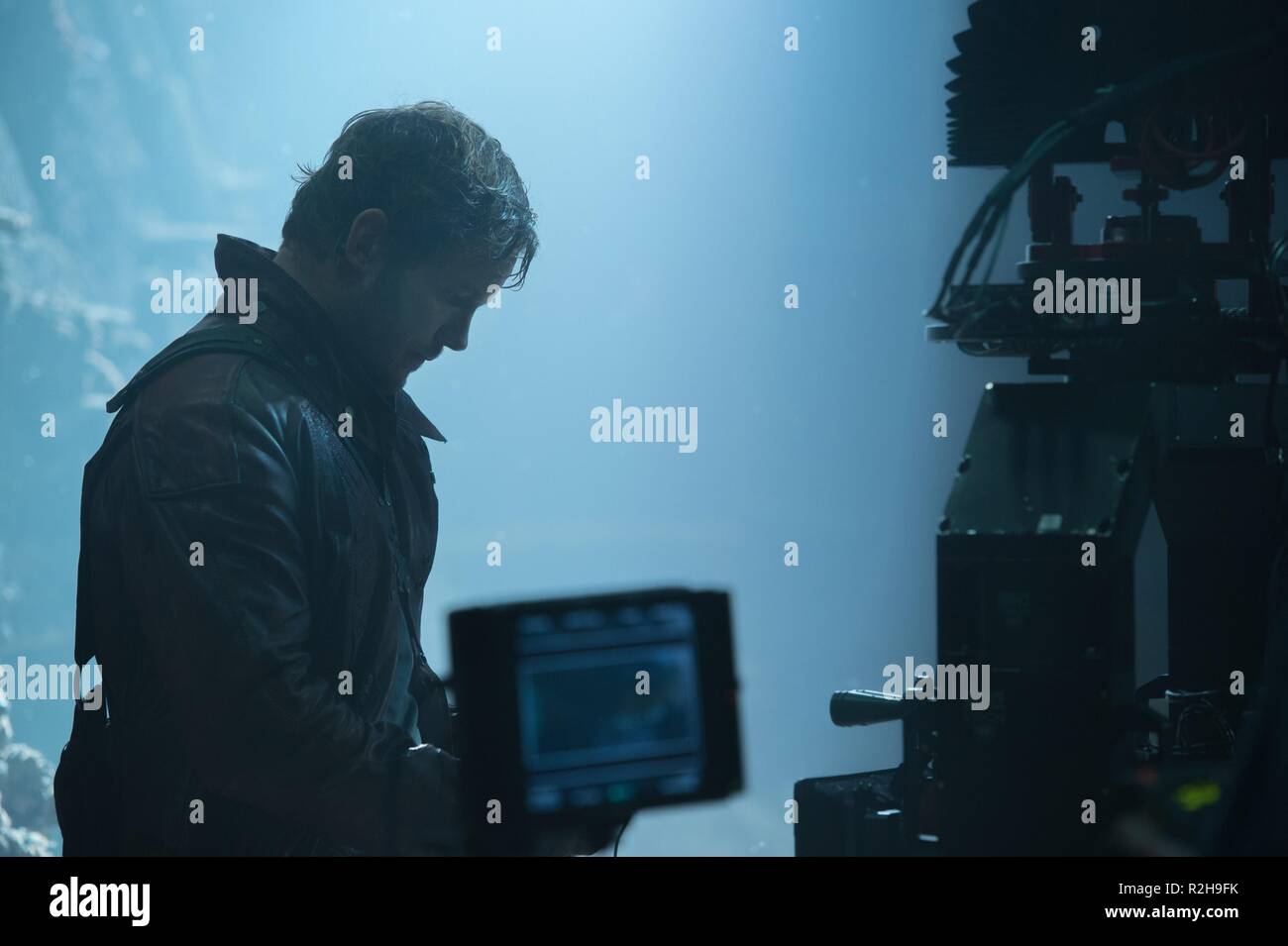 Die wächter der Galaxie Jahr: 2014 USA/Großbritannien Regie: James Gunn, Chris Pratt schießen Bild Stockfoto