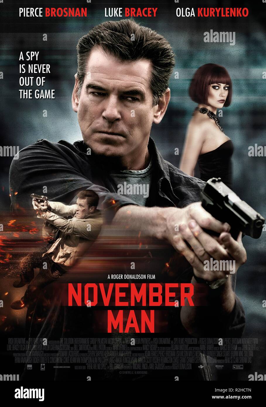 Der November Mann Jahr: 2014 USA Regie: Roger Donaldson Pierce Brosnan Filmplakat (USA) Stockfoto