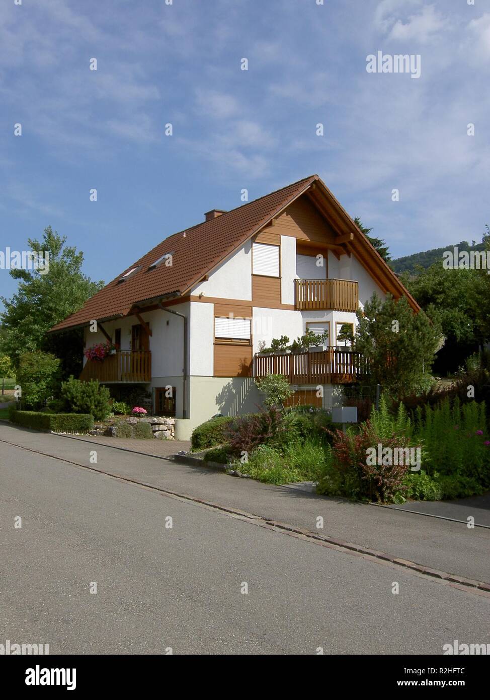 Freistehendes Haus Stockfoto