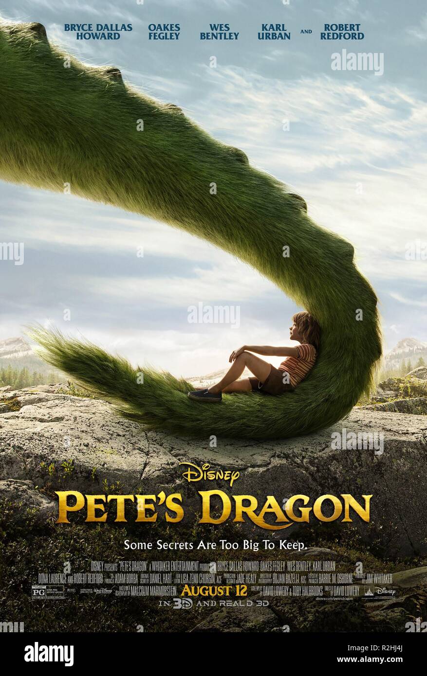 Pete's Dragon Jahr: 2016 USA Regie: David Lowery Oakes Fegley Filmplakat (USA) Stockfoto