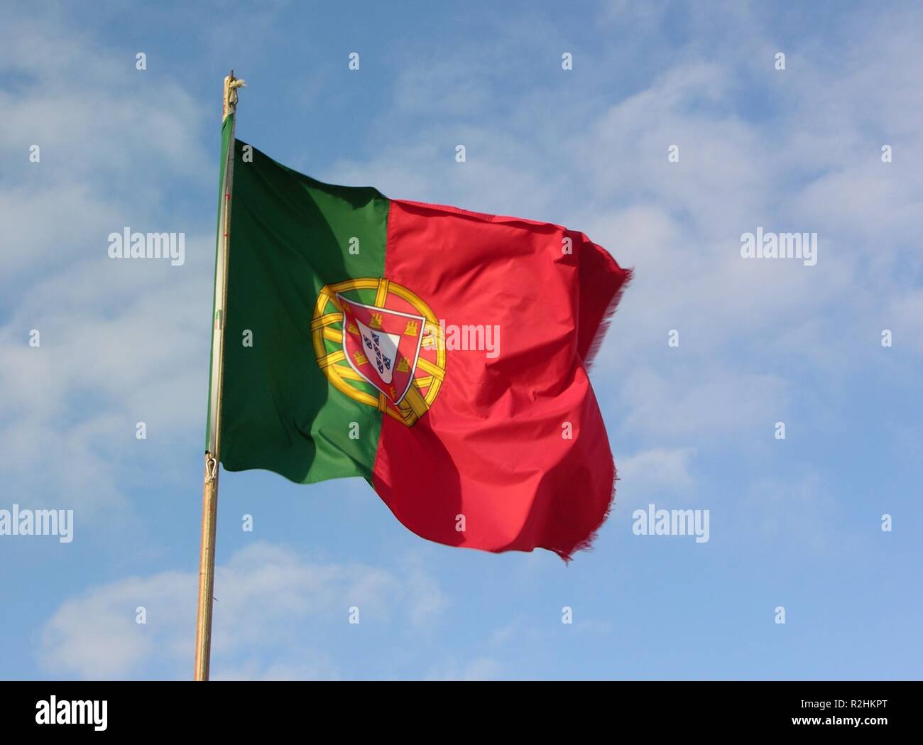 Flagge von portugal Stockfoto