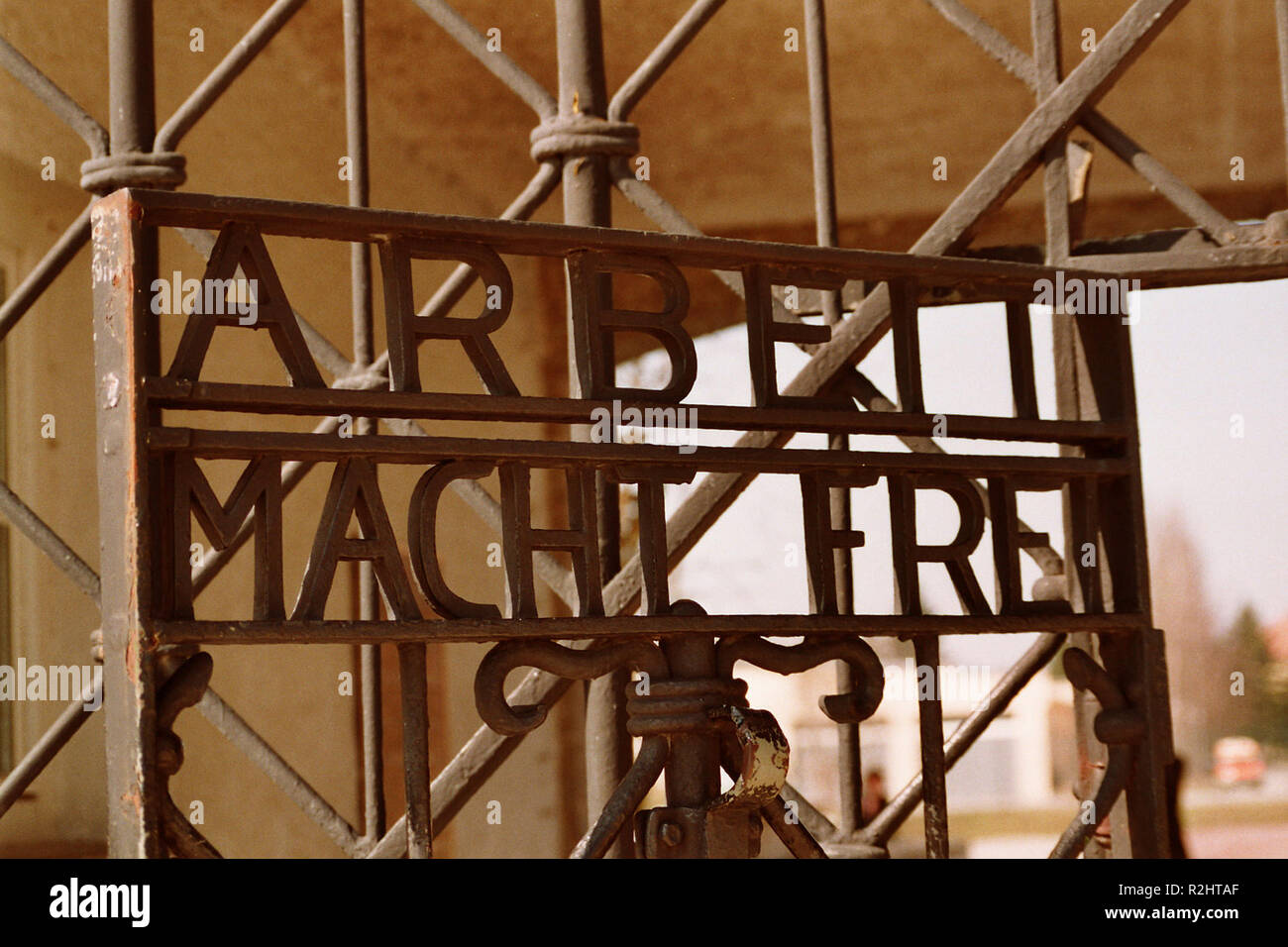 Arbeit macht frei Stockfoto
