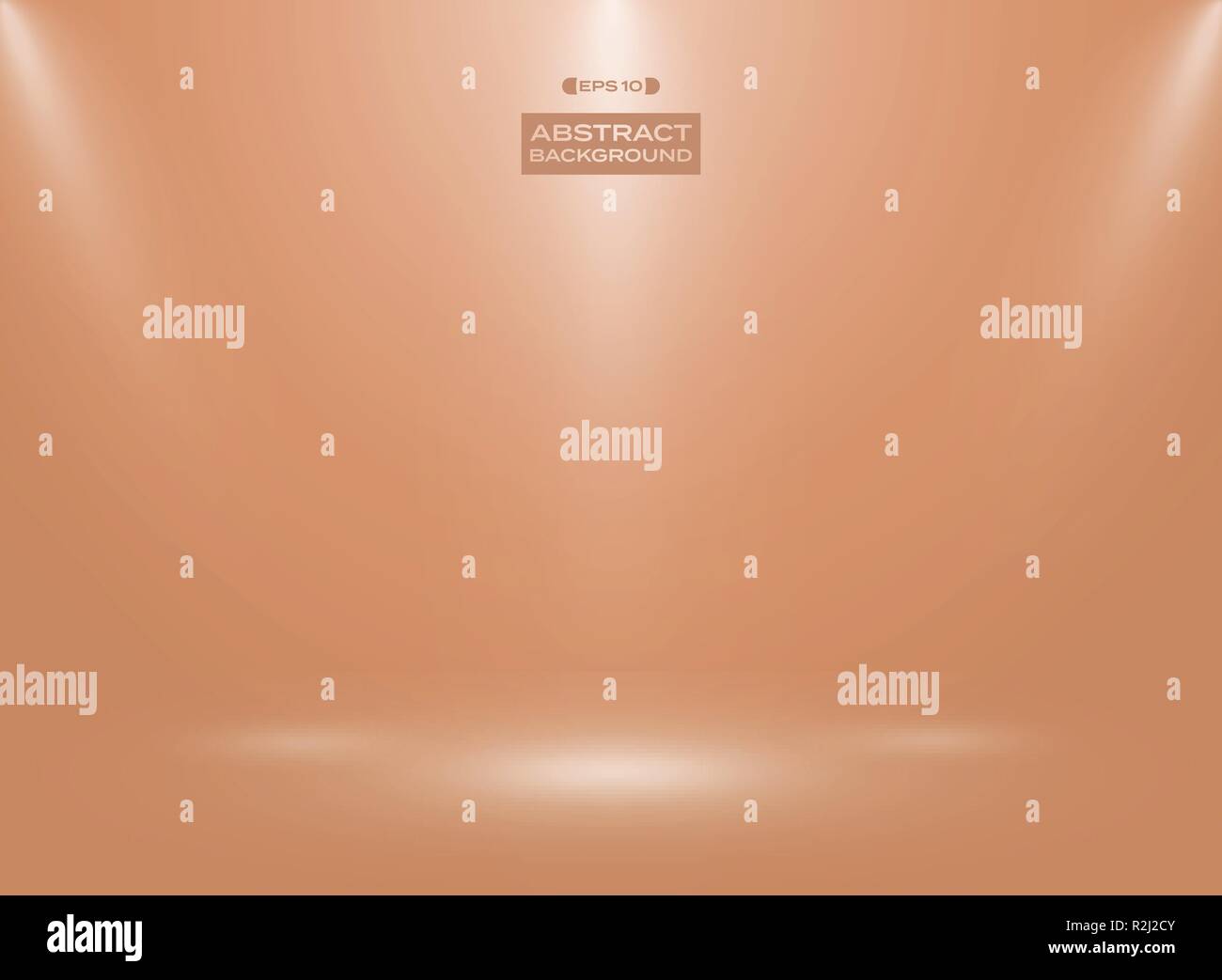 Zusammenfassung von orange Schale ei Farbe im Studio Zimmer Hintergrund. Vector EPS 10. Stock Vektor