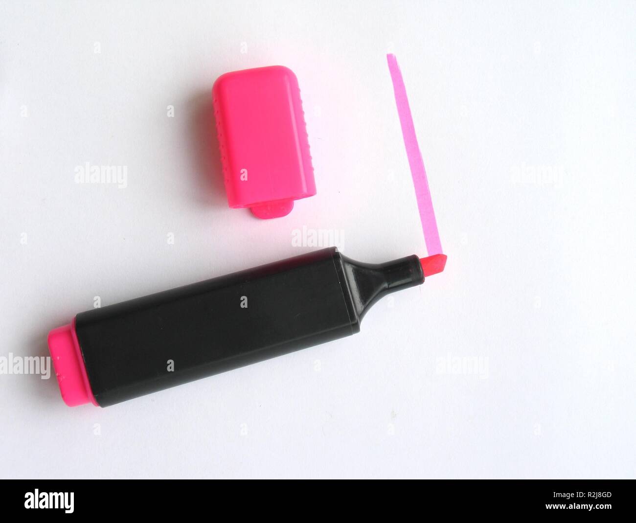 Textmarker Stockfoto