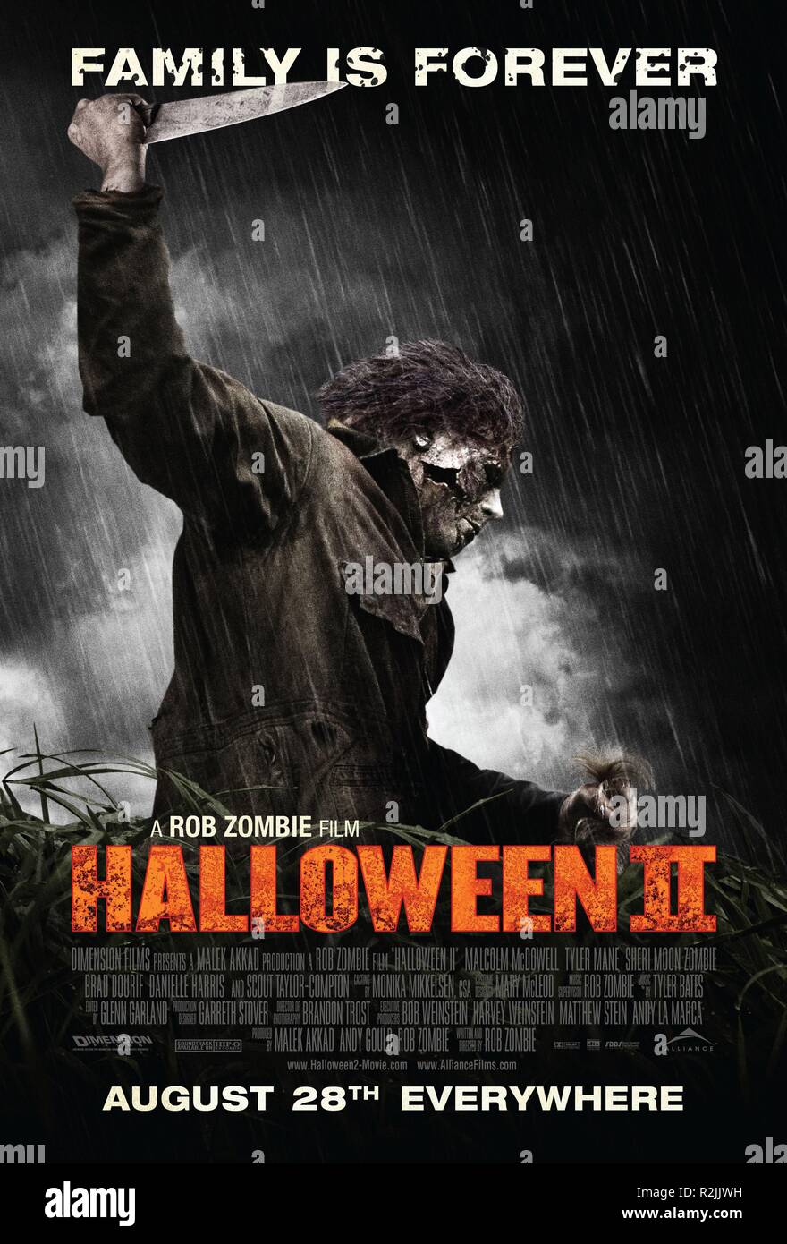 Halloween II Jahr: 2009 USA Regie: Rob Zombie Tyler Mane Poster (USA Dimension Filme Stockfoto