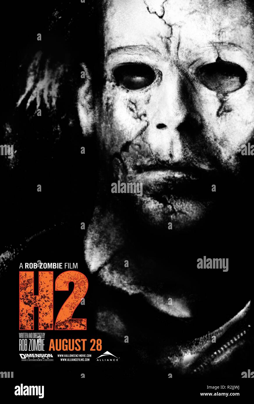 Halloween II Jahr: 2009 USA Regie: Rob Zombie Tyler Mane Poster (Can) Dimension Filme Stockfoto