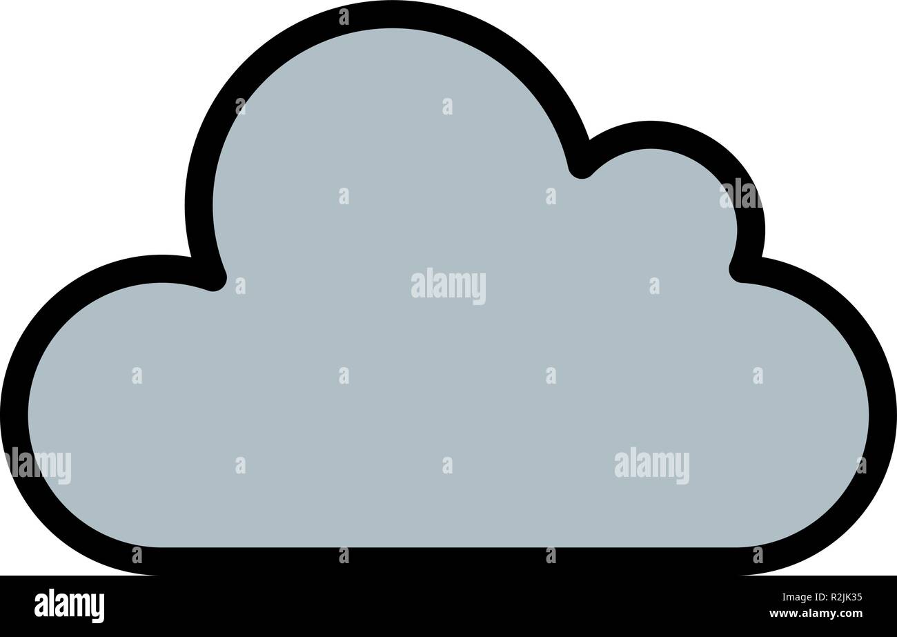 Wetter Symbol Cloud Vektor Symbol für persönliche und kommerzielle Nutzung ................................................................................... Stock Vektor