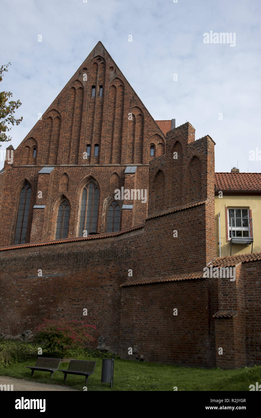 Deutsches Meeresmuseum ist im gotischen St. Catherine's Kirche in Stralsund in Mecklenbug-Vorpommern in Deutschland. Stockfoto