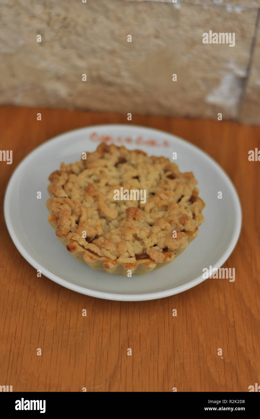 Frisch gebackene leckere Apfelkuchen Stockfoto