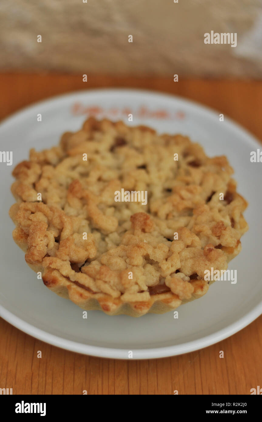 Frisch gebackene leckere Apfelkuchen Stockfoto