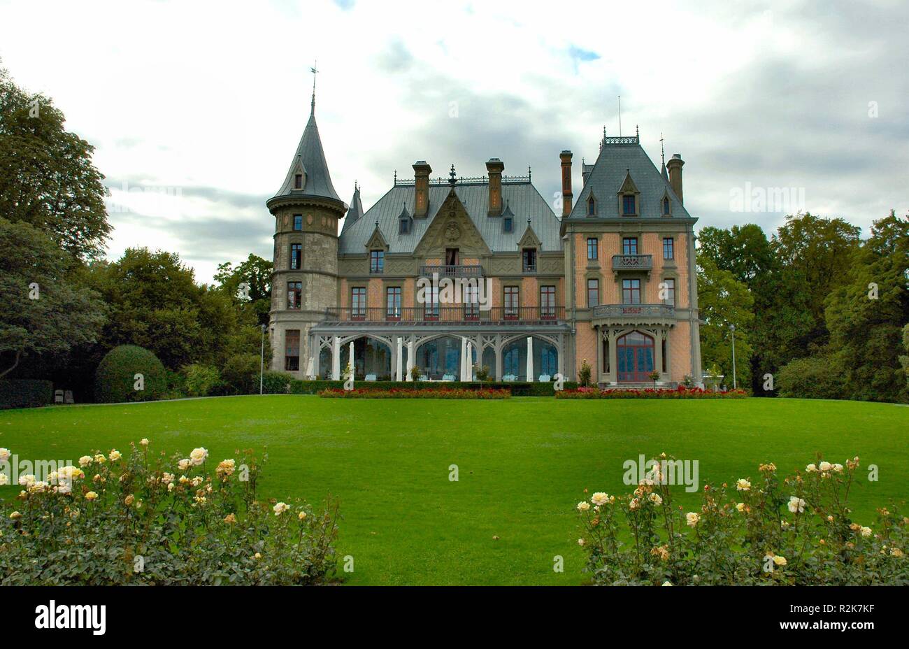 Schloss Schadau Stockfoto