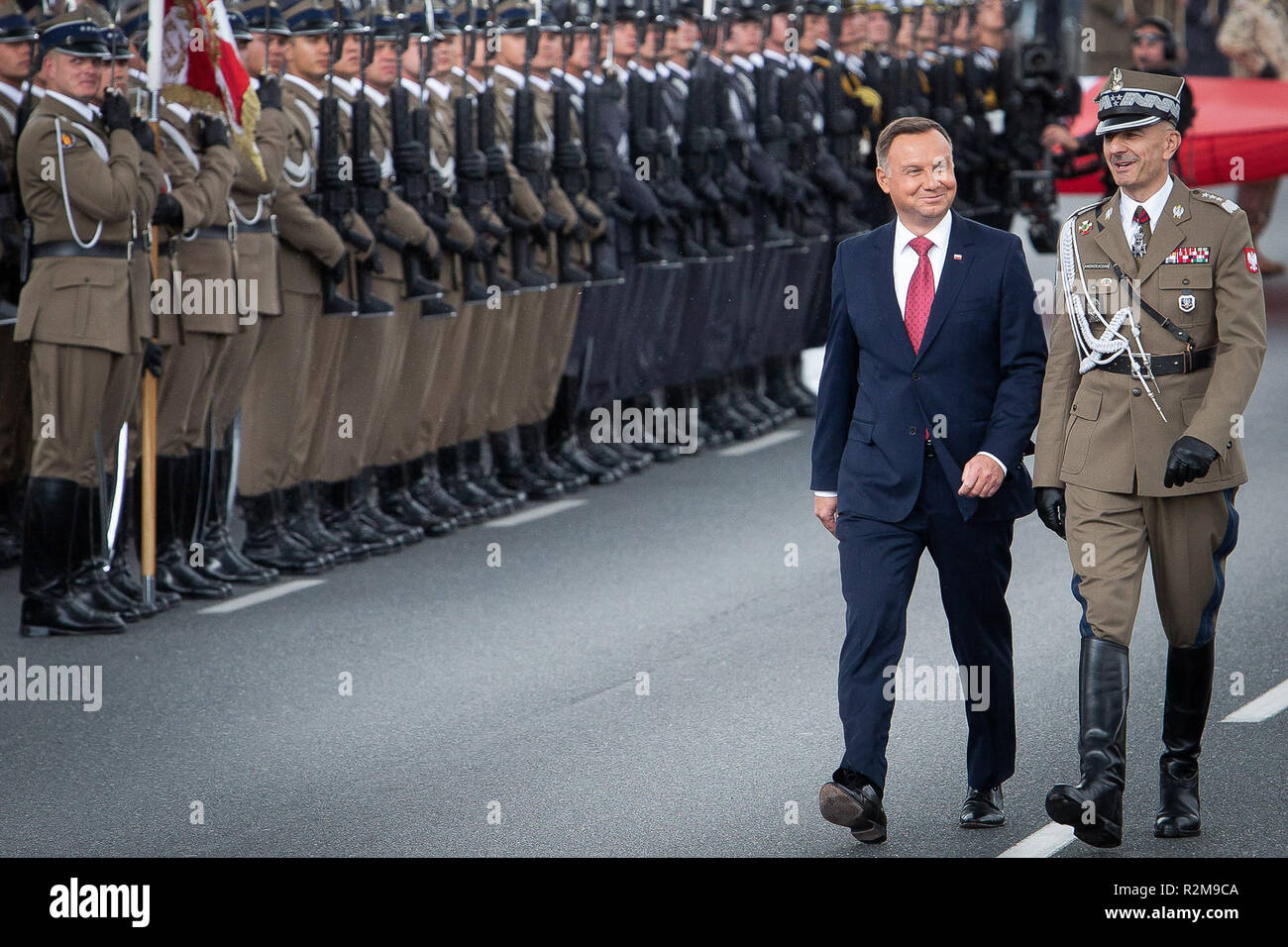 Präsident Andrzej Duda in Warschau, Polen am 15. August 2018 Stockfoto