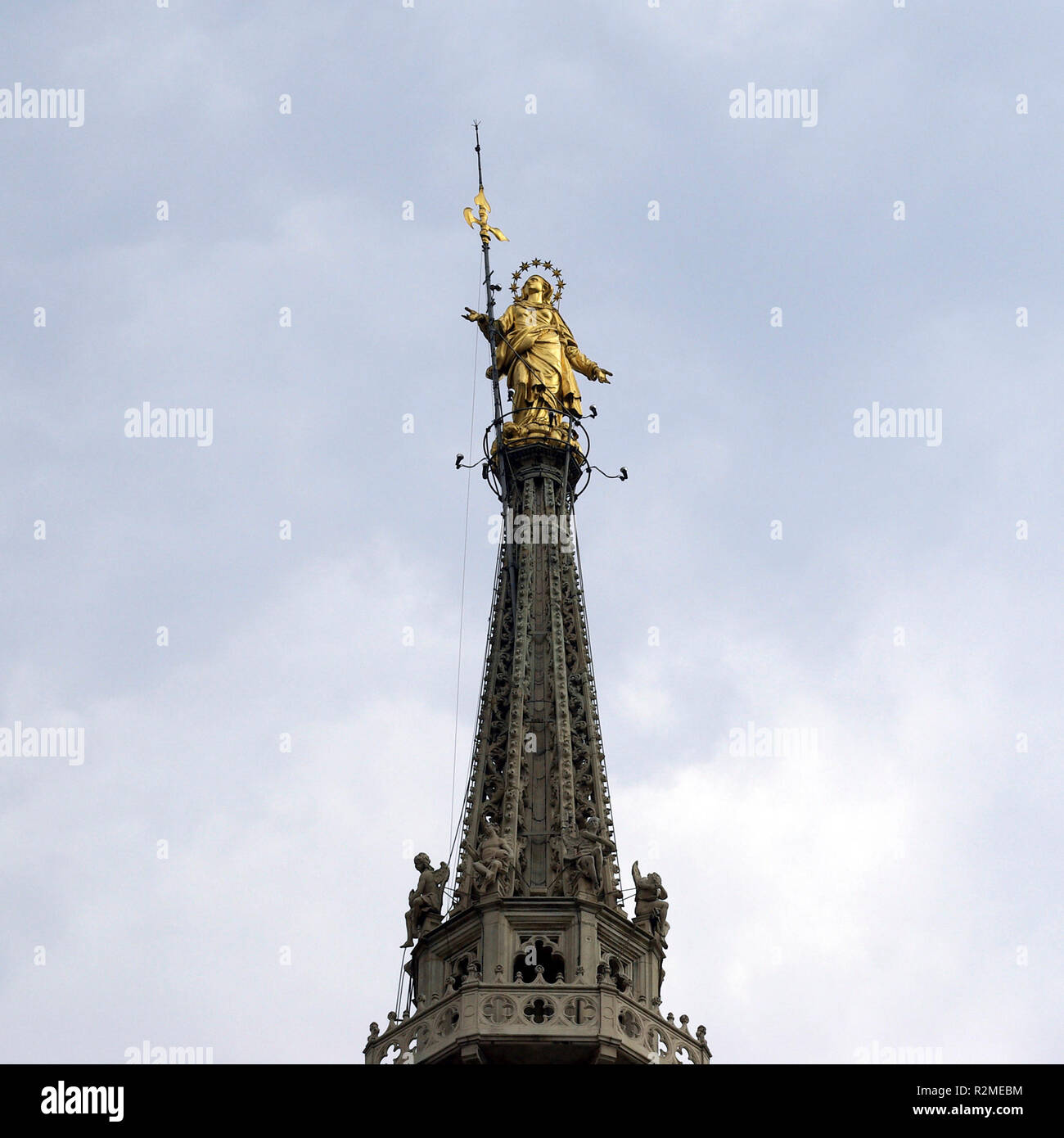 Madonna Statue - La Madonnina Stockfoto