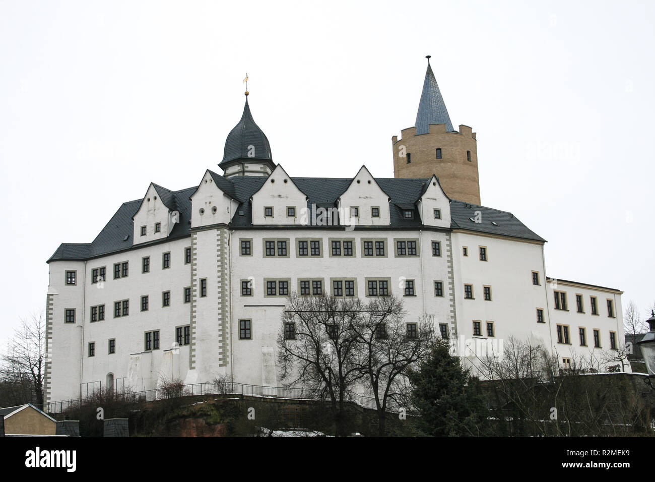 Das ehemalige Jagdschloss Wildeck in Zschopau. Stockfoto