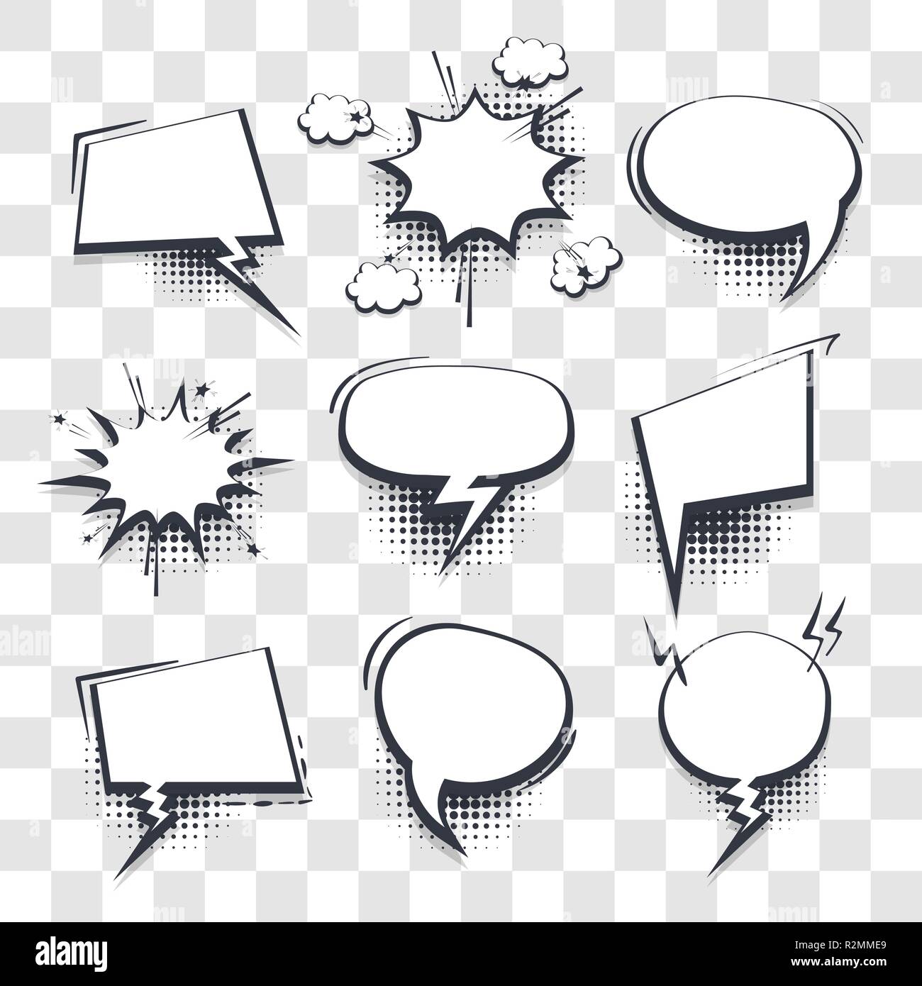 Leere sprech comic blasen Stock-Vektorgrafiken kaufen - Alamy