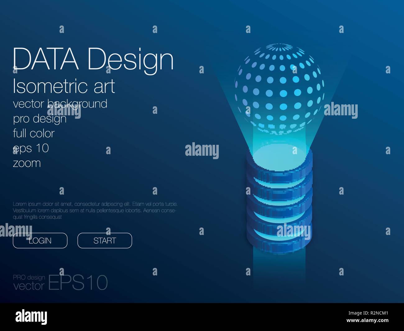 Dashboard Infografik Vorlage mit modernem Design. Vektor Stock Vektor