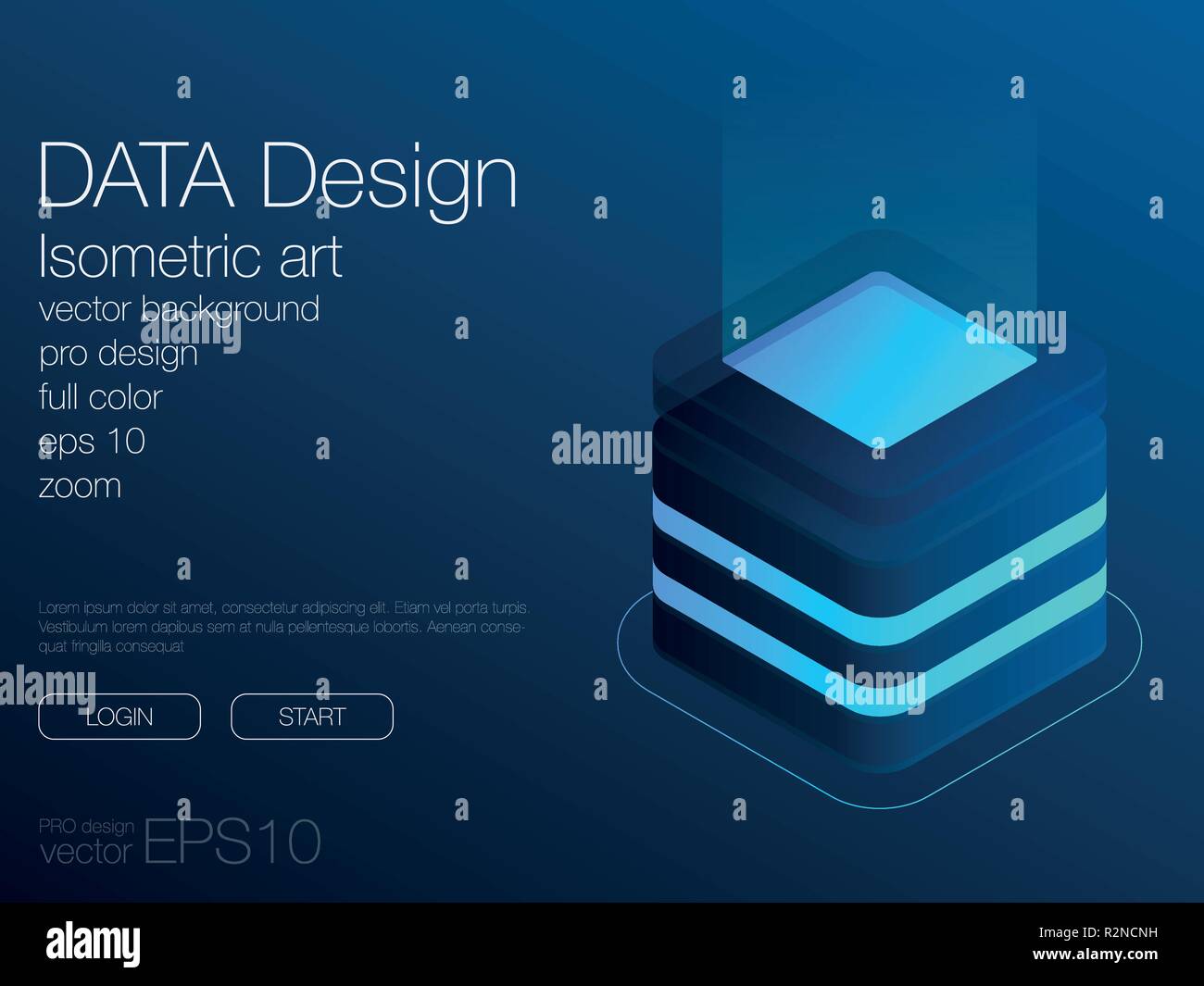 Dashboard Infografik Vorlage mit modernem Design. Vektor Stock Vektor