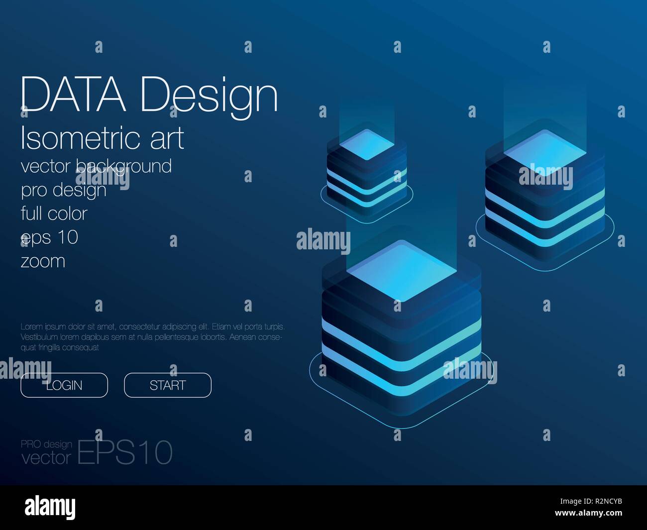 Dashboard Infografik Vorlage mit modernem Design. Vektor Stock Vektor