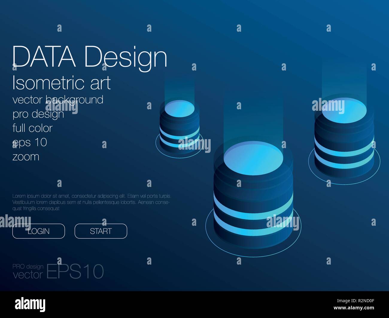 Dashboard Infografik Vorlage mit modernem Design. Vektor Stock Vektor