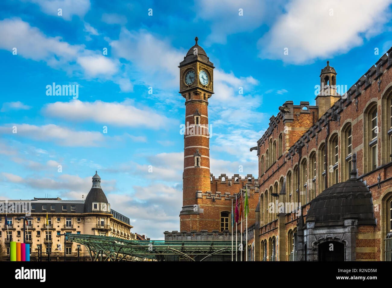 Sint-Pieters Bahnhof, Gent, Belgien Stockfoto