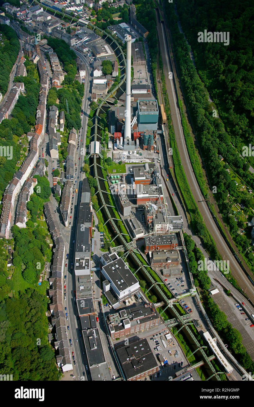 Bayer Werk Friedrich-Ebert-Straße 475-217, Wuppertal, B7 316, Wuppertal, Bayer Schering Pharma AG Wuppertal, Nordrhein-Westfalen, Deutschland, Europa, Stockfoto