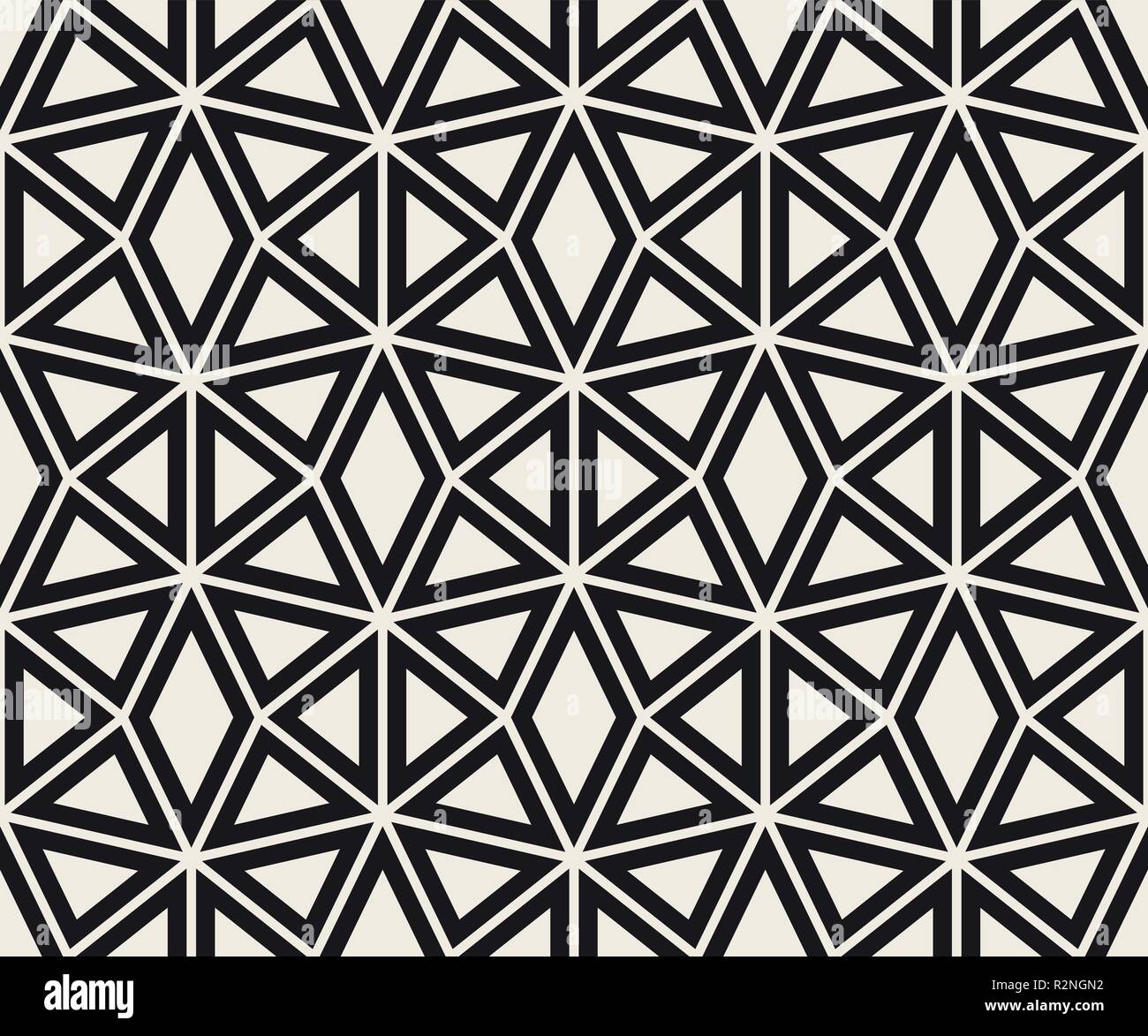 Vektor nahtlose Muster. Moderne, elegante abstrakte Textur. Wiederkehrende geometrische Dreieck und Raute Fliesen Stock Vektor