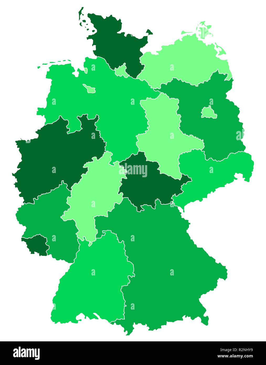 Deutschland Karte ix Stockfoto