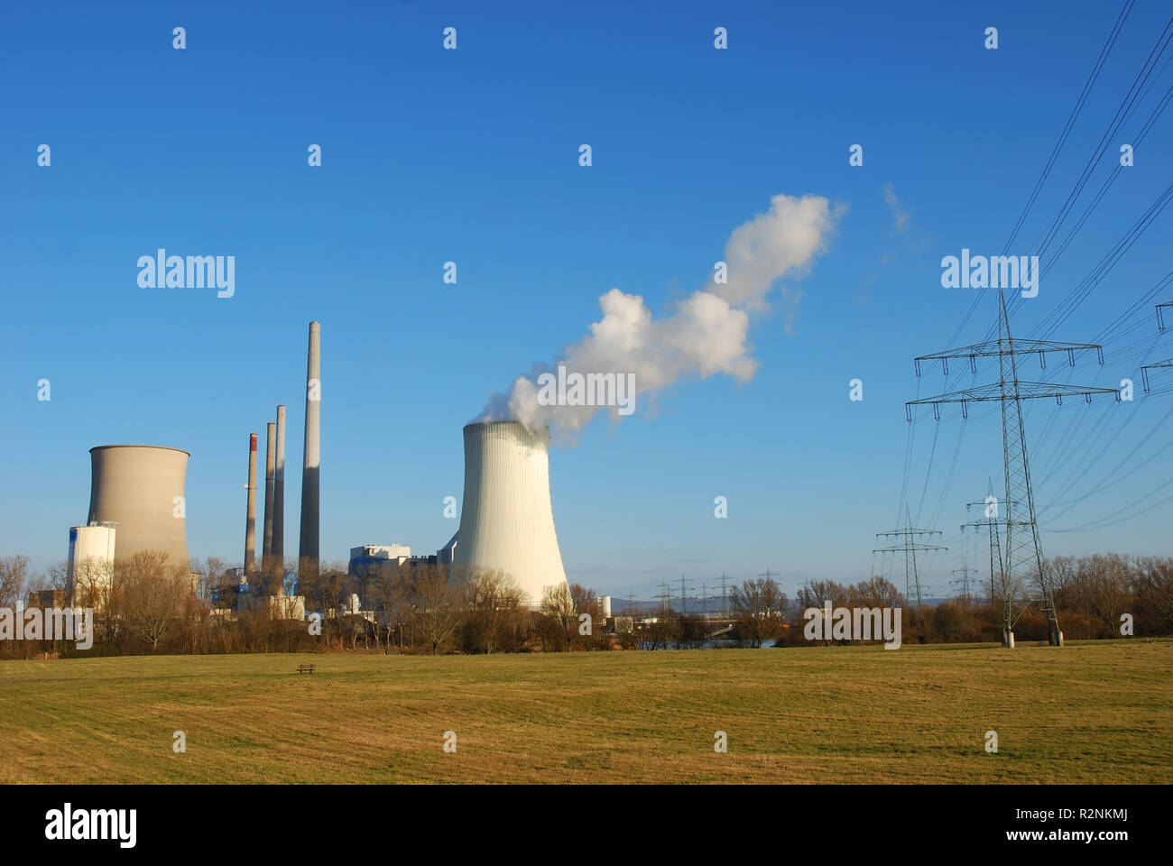Atomkraftwerk Stockfoto