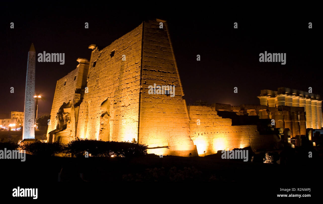 Amun Tempel von Luxor Stockfoto