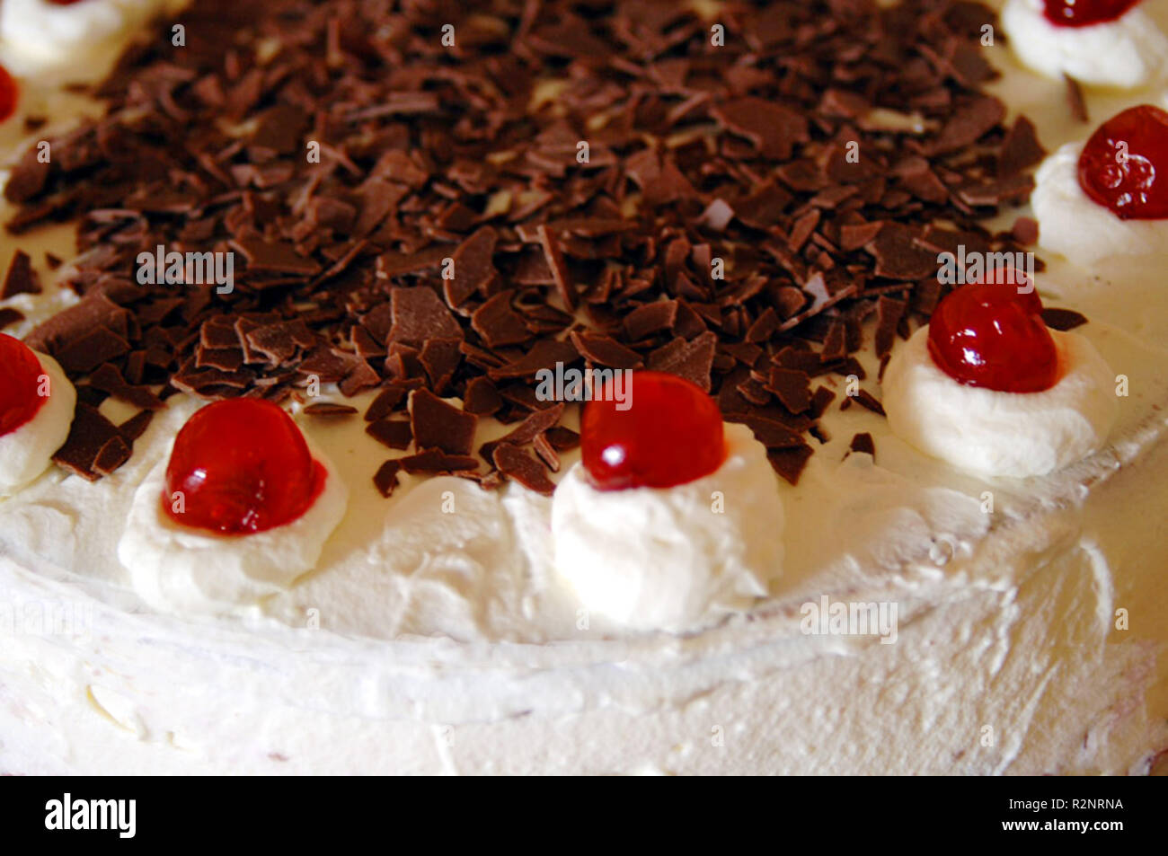 Schwarzwälder Kirschtorte Stockfoto