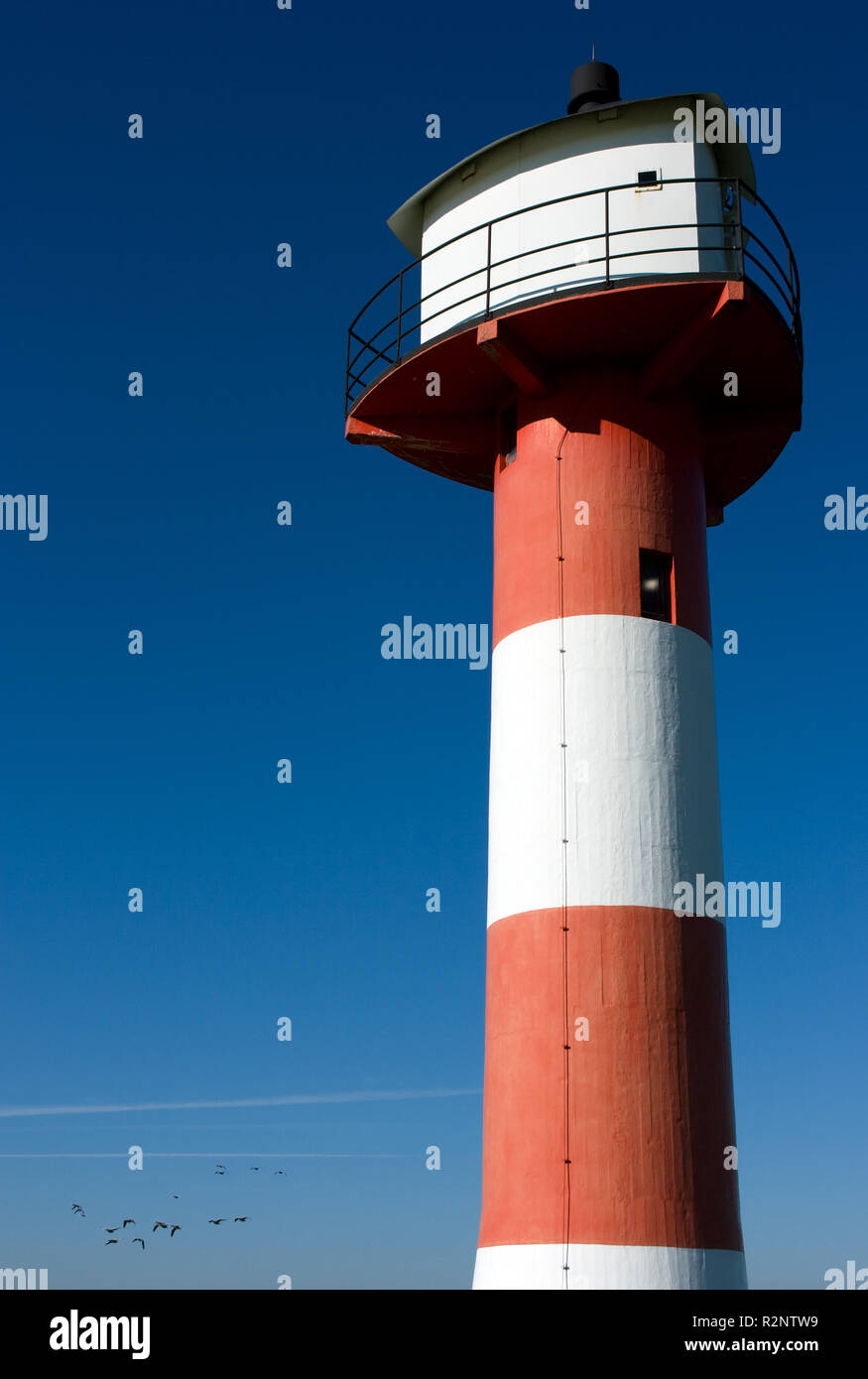 Leuchtturm in Glückstadt Stockfoto