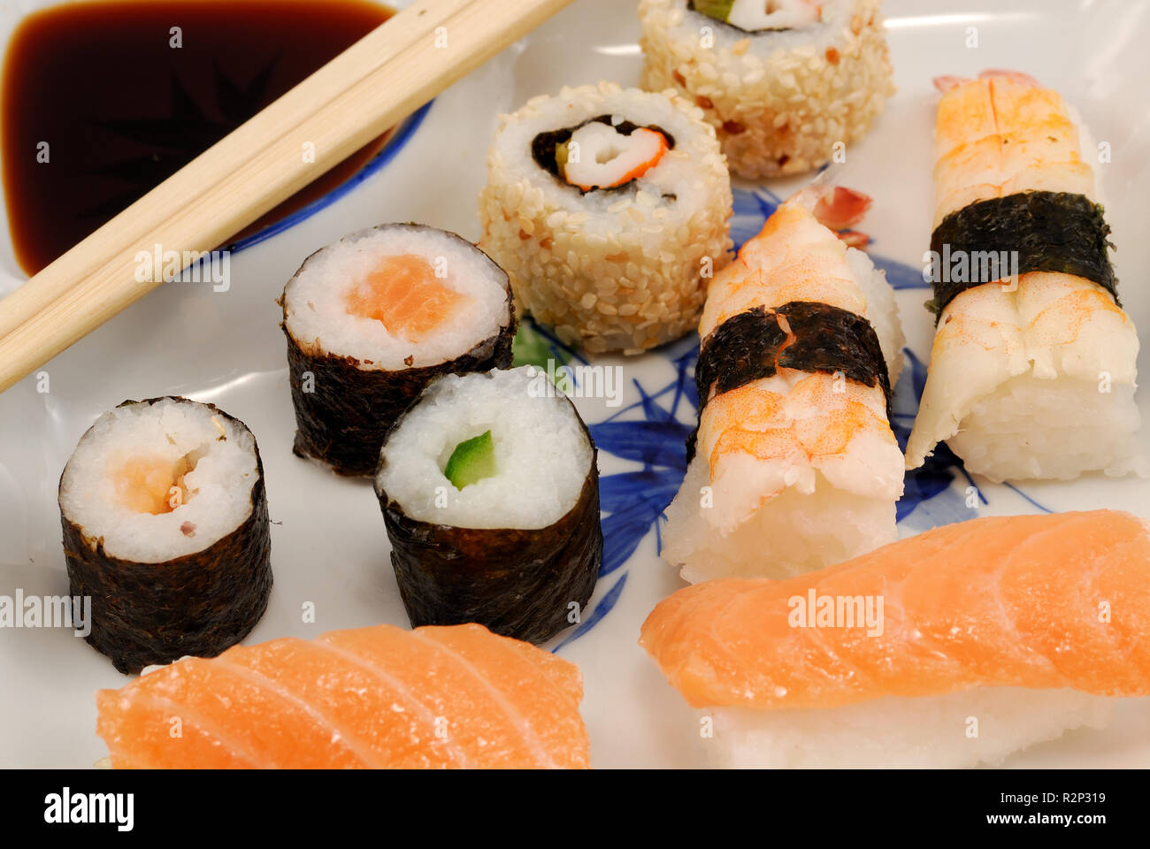 Sushi-Platte Stockfoto
