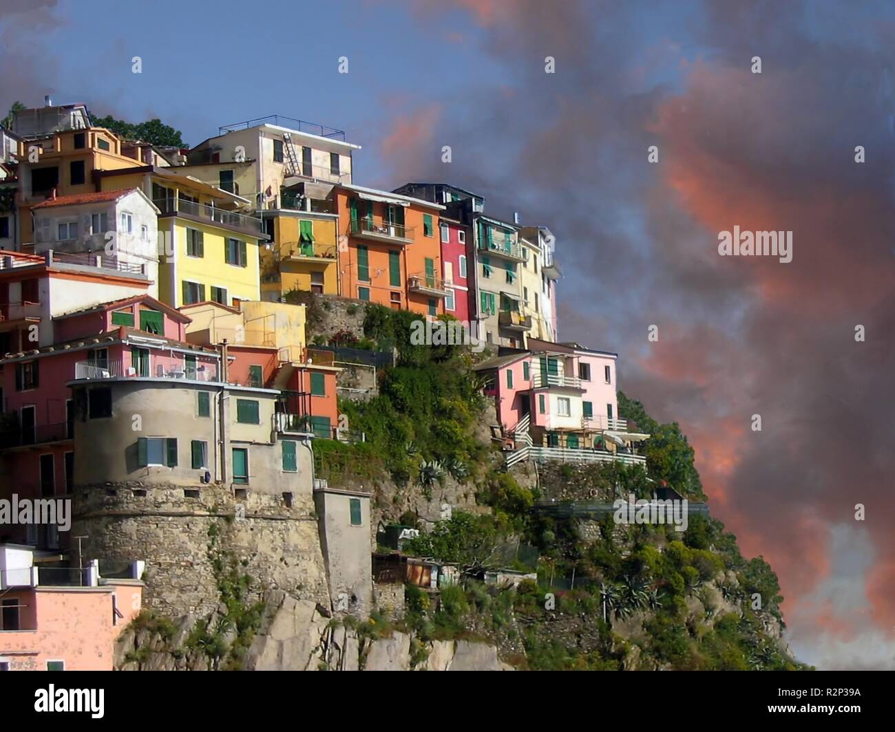 Manarola cinque terre Stockfoto