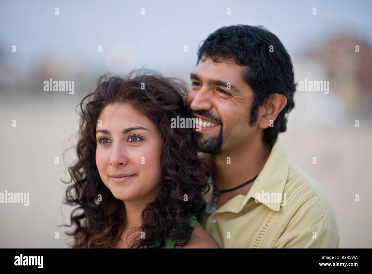 Paar am Strand Stockfoto