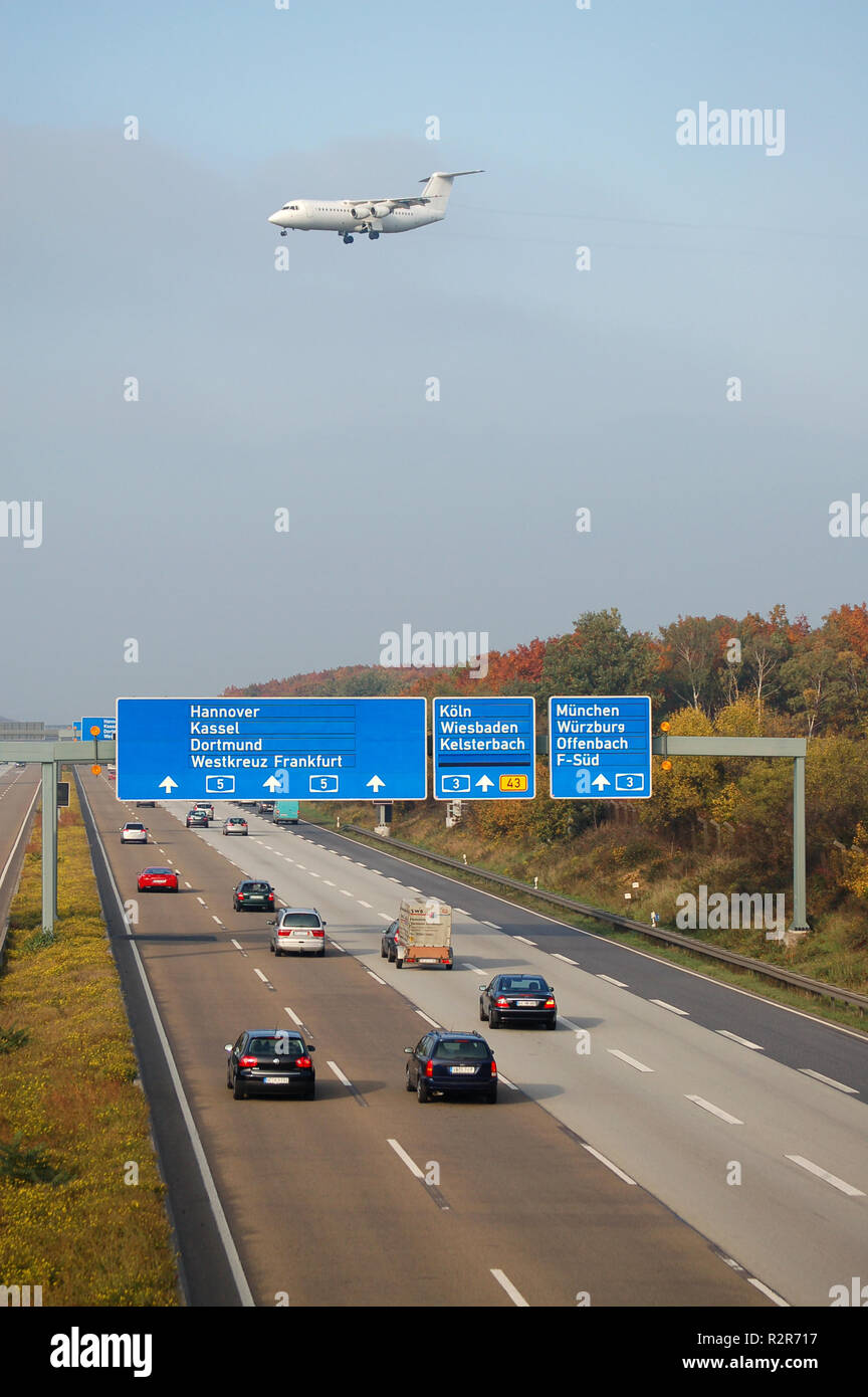 Autobahn A5 Stockfoto