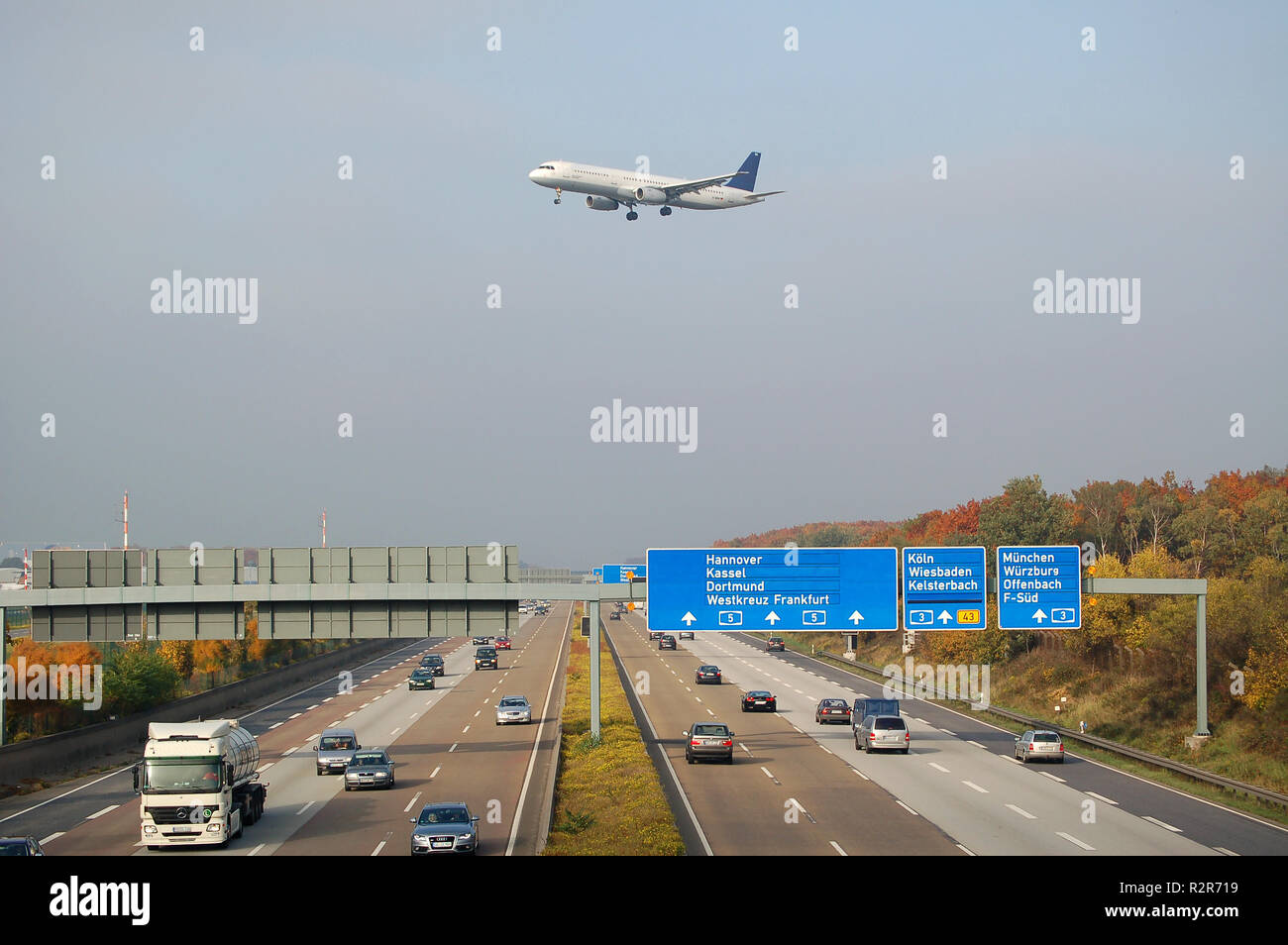 Frankfurter Kreuz Stockfoto