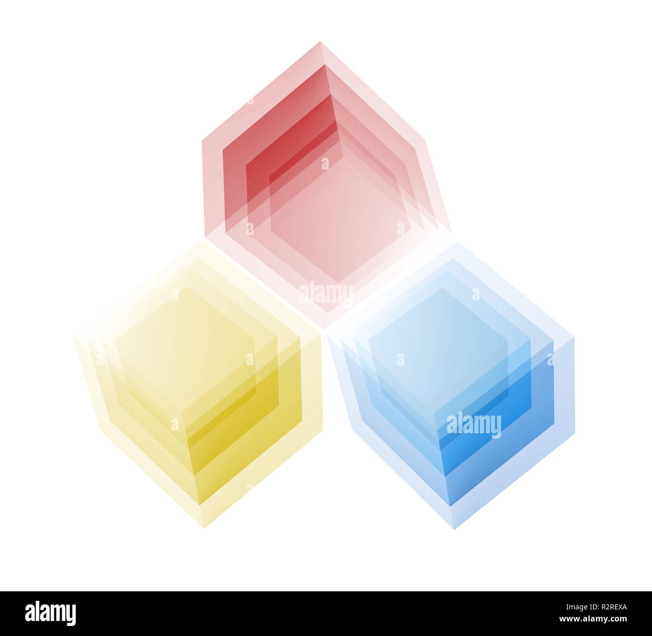 Cube logo Stockfoto