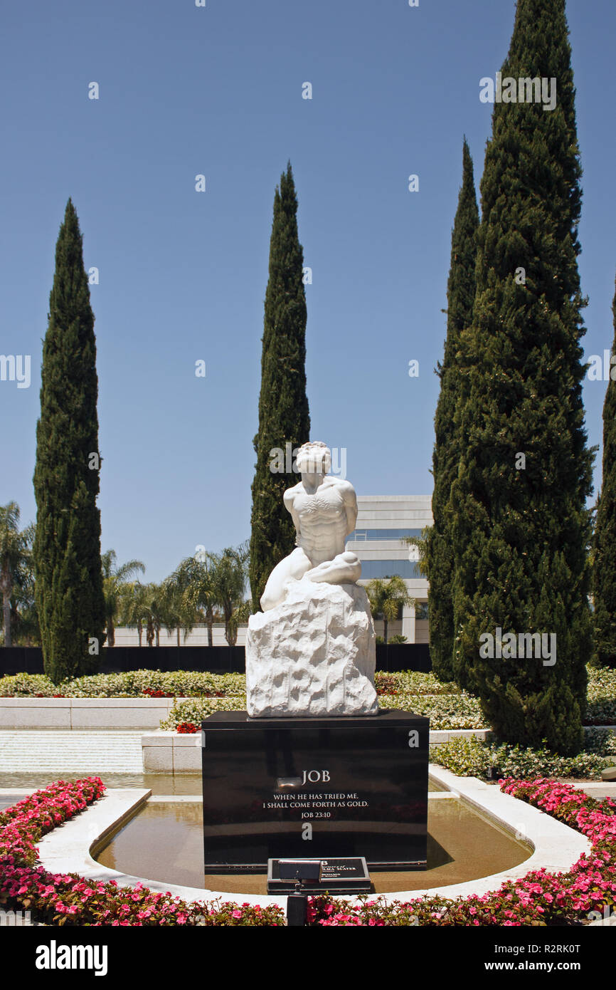 LOS ANGELES, Ca - 24. MAI 2009 - die skulpturalen Komposition in der Crystal Cathedral Stockfoto