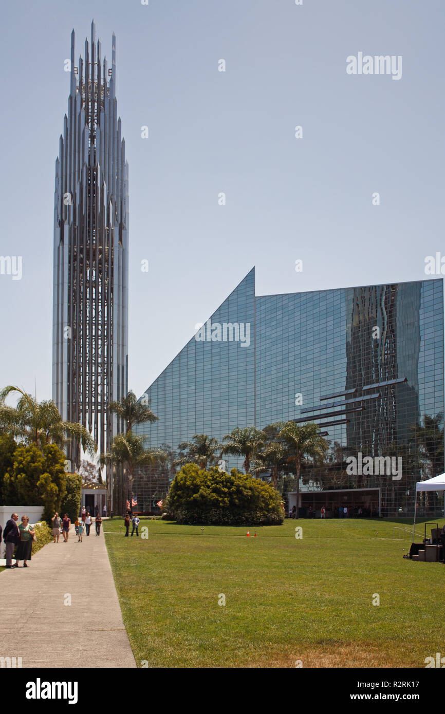 LOS ANGELES, Ca - 24. MAI 2009 - Crystal Cathedral von Philip Johnson. Los Angeles Stockfoto