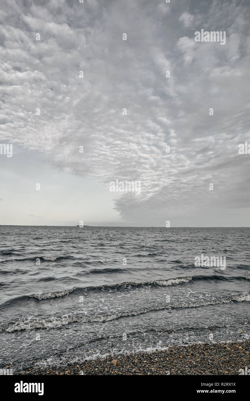 Eine Ansicht des Arktischen Ozeans in Prudhoe Bay in Alaska, USA Stockfoto