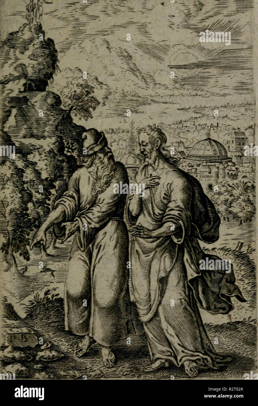 "Humanae salutis Monumenta" (1581) Stockfoto